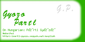 gyozo partl business card